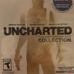 PS4 Uncharted The Nathan Drake Collection Video Game Disk
